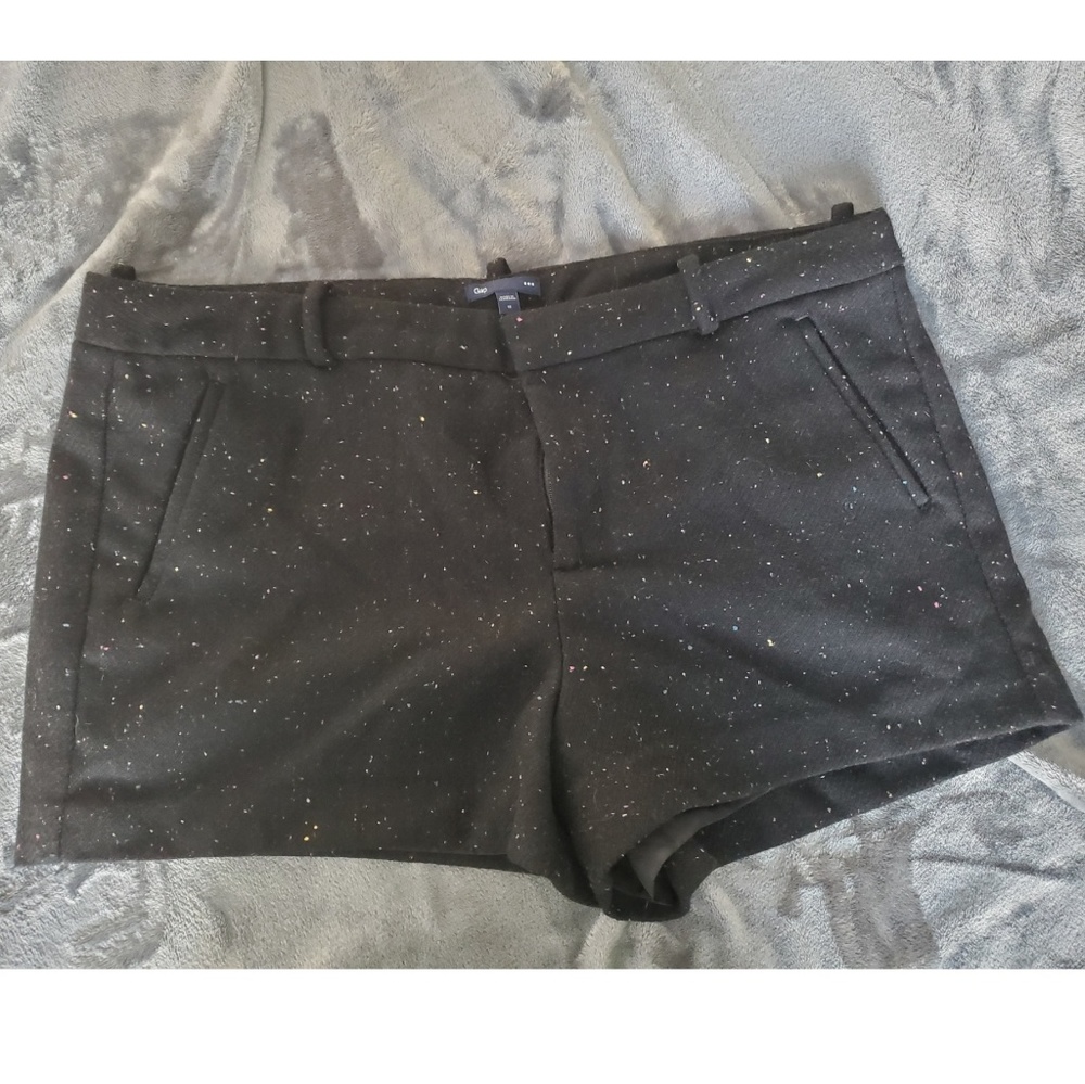 Speckled Wool Blend Shorts